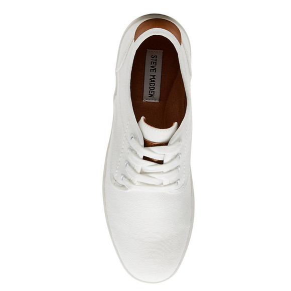 Man\'s Casual Shoes Steve Madden Fenta White Sneaker 10.5 M